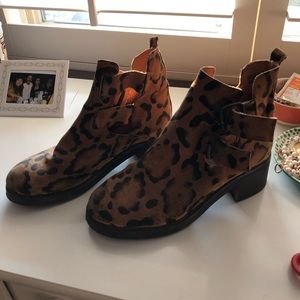 Leopard Print Topshop Booties